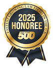 Badge for the Law Firm 500 Fastest Growing Law Firms in the US Award for 2025