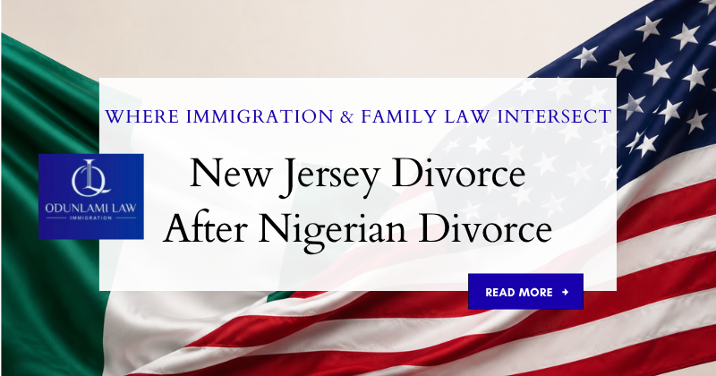 New Jersey divorce after Nigerian divorce